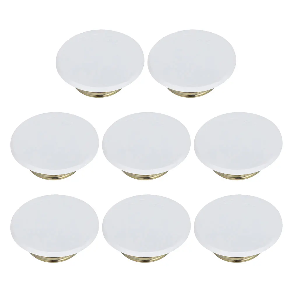 

8pcs Fire Cover Plate White Flat Concealed Sprinkler Guards For Home Office Commercial Spaces Ceiling Fire Sprinkler Head
