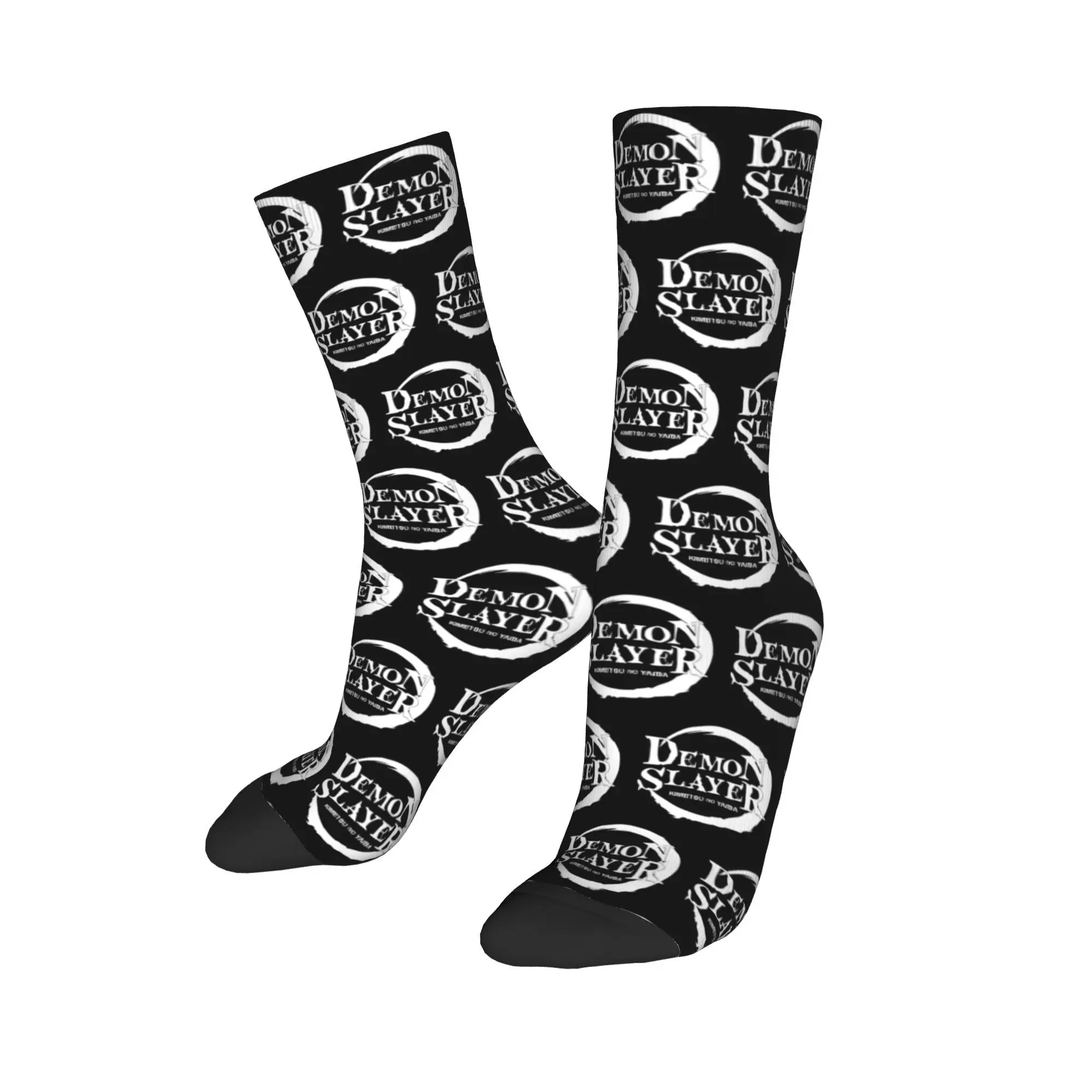 

Demon Socks Slayered Funny Stockings Couple Soft Breathable Outdoor Socks Spring Pattern Non-Slip Socks