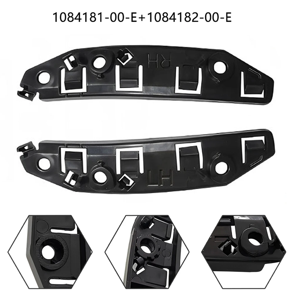 1pair Bumper Bracket Left+Right Front Bumper Bracket Support Holders For Tesla Model 3 1084181-00-E,1084182-00-E Car Bumper Part