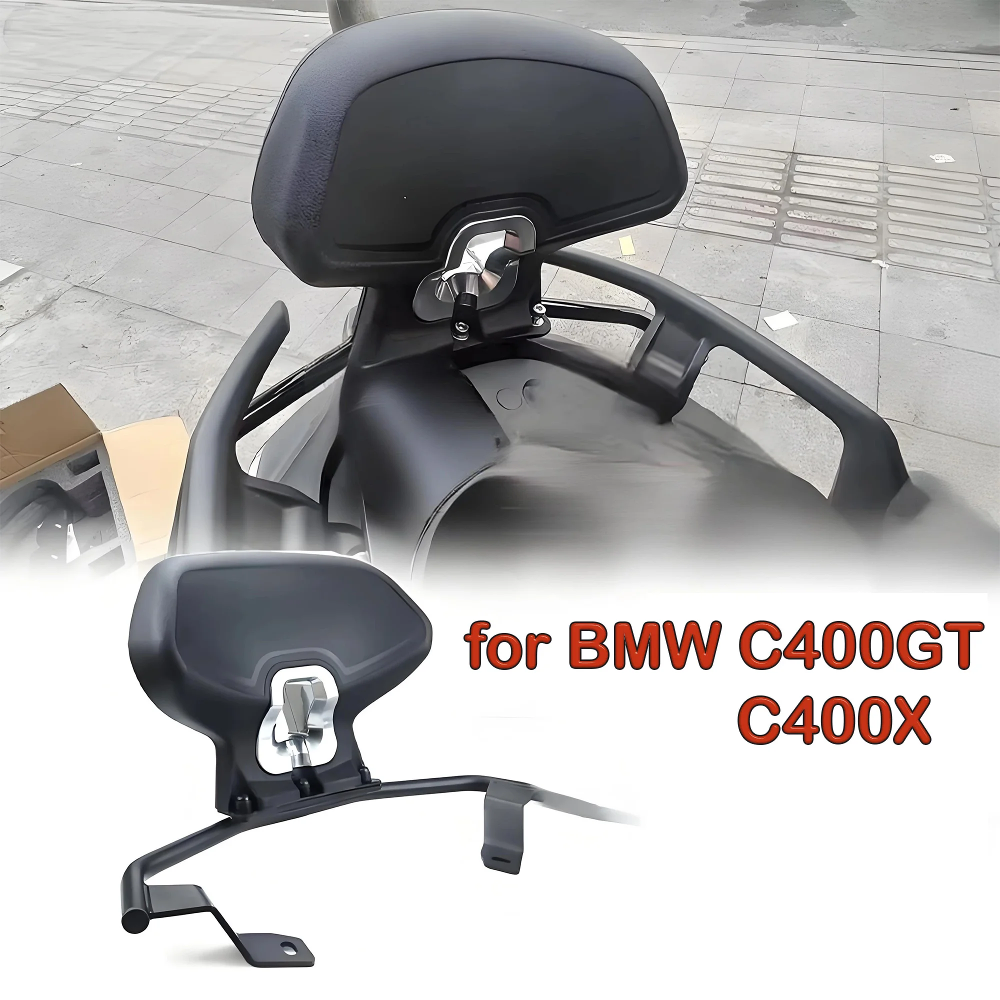 High quality Suitable for BMW C400GT C400 GT C400X modified backrest passenger safety backrest without damage modified backrest