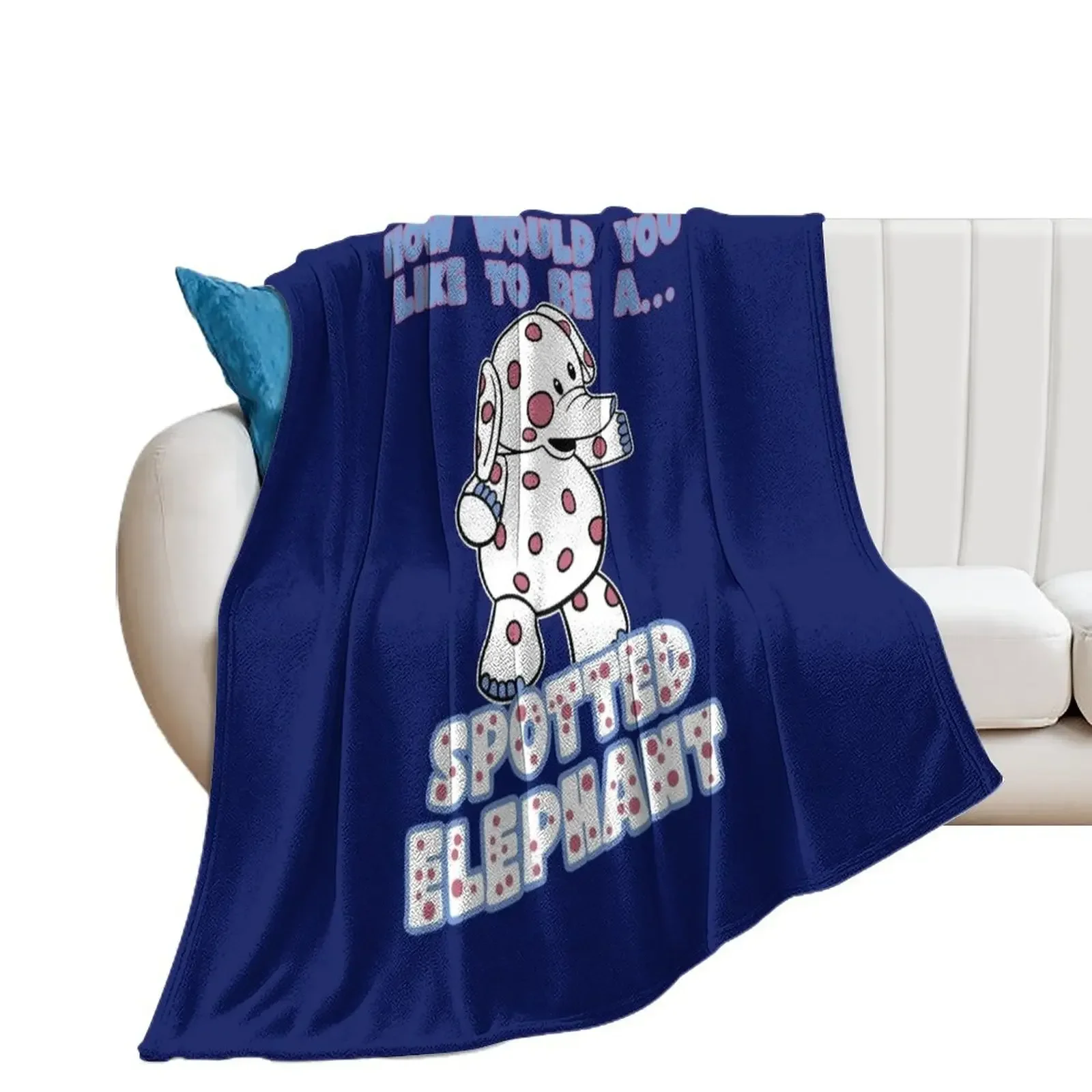 

Spotted Elephant Misfit Toy Throw Blanket Soft Big Extra Large Throw Blankets