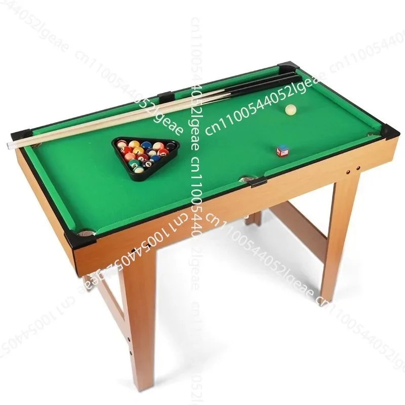 

Portable Mini Tabletop Crate Billiards Set Solid Wood Legs Includes Games Bats Chalk Brushes Triangles Custom Size Billiards