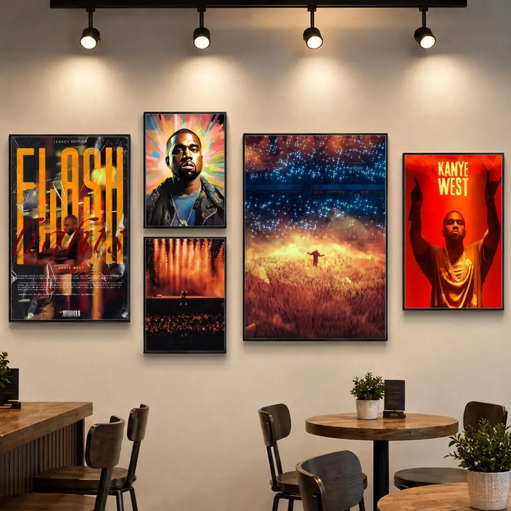 Rapper K-Kanye West Poster PP Paper Decorative Wall Art for Living RoomsBedrooms Bars Cafes Stylish Home Decor Gift