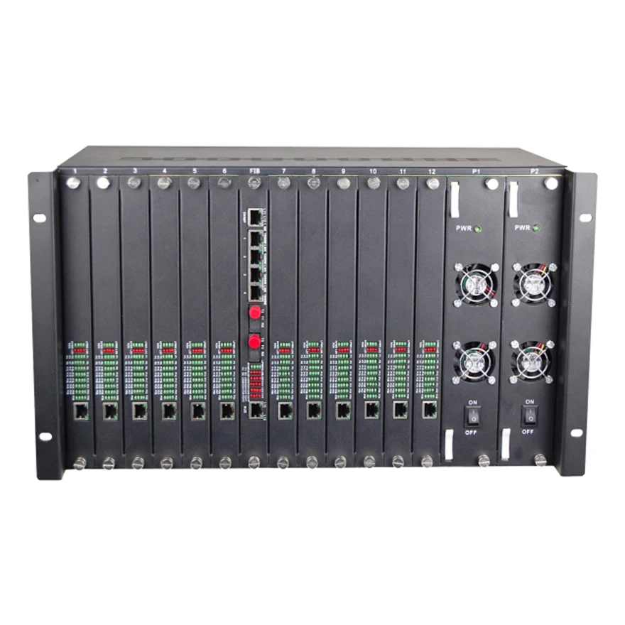 PCM MUX, optisch multiplex, 120-kanaals telefoon multiplex over glasvezel of coax, telecom multiplex