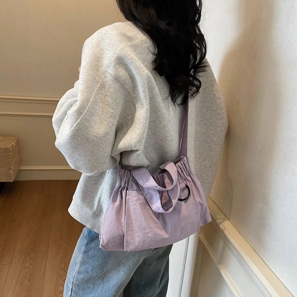 

Harajuku Nylon Cloth Shoulder Bag Large Capacity Tote Bags Women Messenger Bag Handbag Ins Version Nylon Crossbody Bag Women