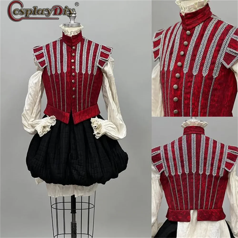 

The Pirate Queen Medieval Tudor Elizabethan Costume Adult Tudor Kings Cosplay Renaissance Tudor Elizabethan Top Pants suit
