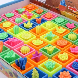 4 Pcs/Set Colorful Plant Flower Cactuse Growing In Water Creative Funny Toys Absorbed Water Expansion for Kids Gift