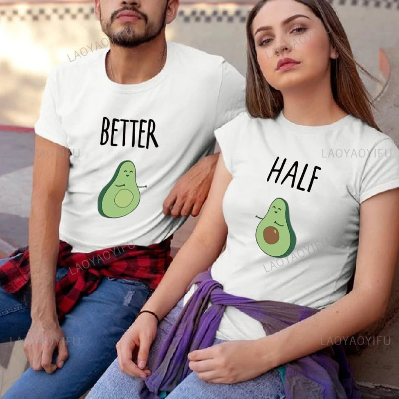 Couple Shirt for Him&Her Funny Couple T-Shirt Honeymoon Anniversary Gift Wife and Husband Clothes Y2k Tops Baggy Matching Shirts