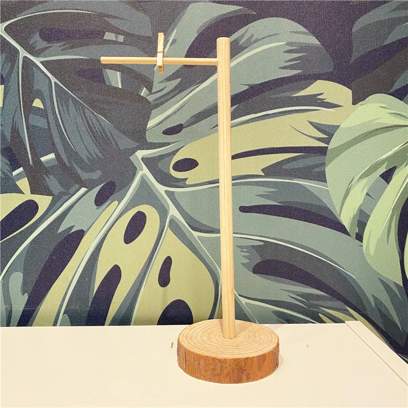 Creative handcrafted solid wood flag hanging, wooden shelf, desktop decoration, room decoration, can hold photos, pictures and t