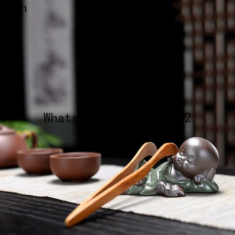 

X20little monk character entrance decoration living room tv cabinet ceramic creative home decoration home accessories tea pet