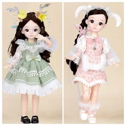Cute 30cm Princess Clothes Suit Casual 1/6 BJD Dolls Outfit Dress Up Clothes Accessories