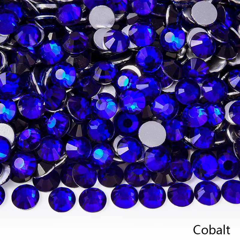 Bobohoo SS3-SS30 Cobalt-Violett Flachrückige Kristalle, Nicht-Heißfixierbare Strasssteine, Kristallglitzersteine für Nagelkunst, DIY-Bastelarbeiten und Dekorationen – Detail 6