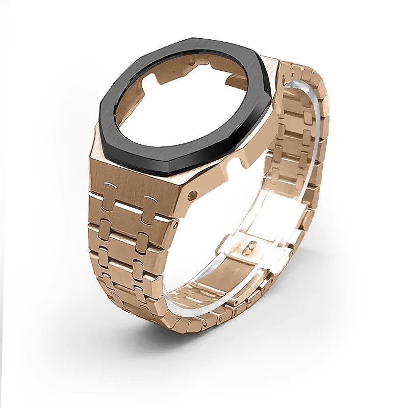 Kit de modificación para Casio G-SHOCK GA-2100 GMA-S2100 GM-2100, caja de reloj de acero inoxidable para hombre, correa de muñeca de Metal de repuesto