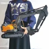 더블 E E598 EC160E 1:16 17CH RC 굴삭기 자동차 모델, 쓰리인원 듀얼 모드 크롤러 원격 제어 트럭 파는 소년 완구 1