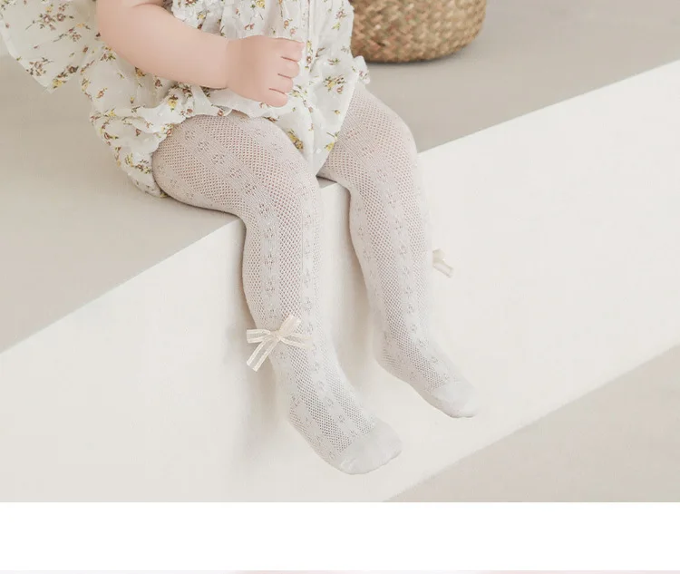 0-8 Jahre Kleinkinder Jungen Mädchen Sommer Mesh Dünne Strumpfhose Weiche Baumwolle Kleinkind Baby Strumpfhosen Neugeborene Kinder Atmungsaktive Transparente Strümpfe – Detail 3