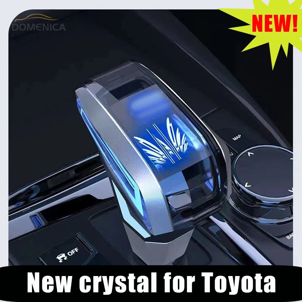 Car Universal Crystal Gear Shift Knob Stick Lever Head For Toyota Rav4 Verso Auris Hilux Yaris Priu Camry Corolla Crown Harrier