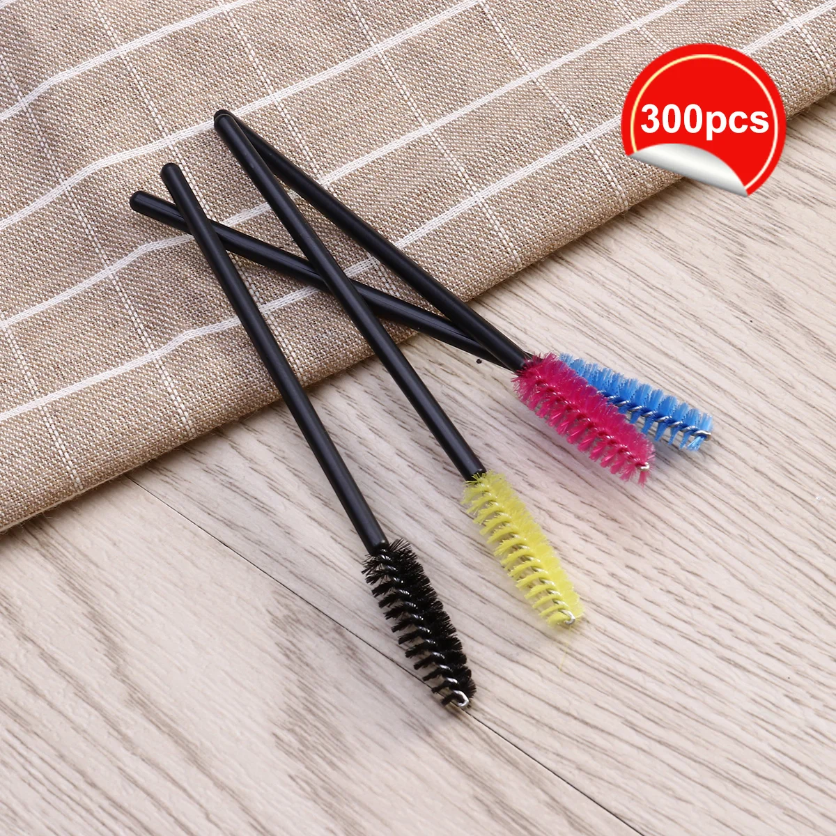 300Pcs Multicolor Eyelash Brush Disposable Mascara Wands Lash Separating Curling Tool Salon Personal Use Eyelash Mascara Brush