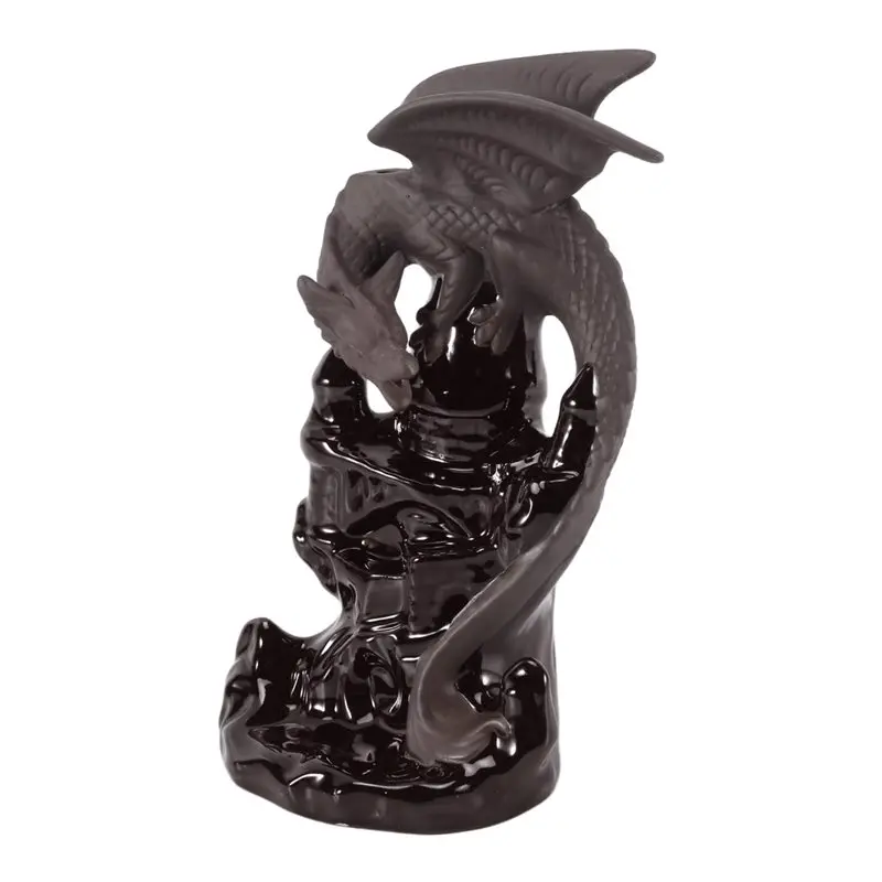 

Y74A-Incense Waterfall Incense Burner Dragon Decorative Game Mixed Incense Cone Waterfall Smoking Room Decor