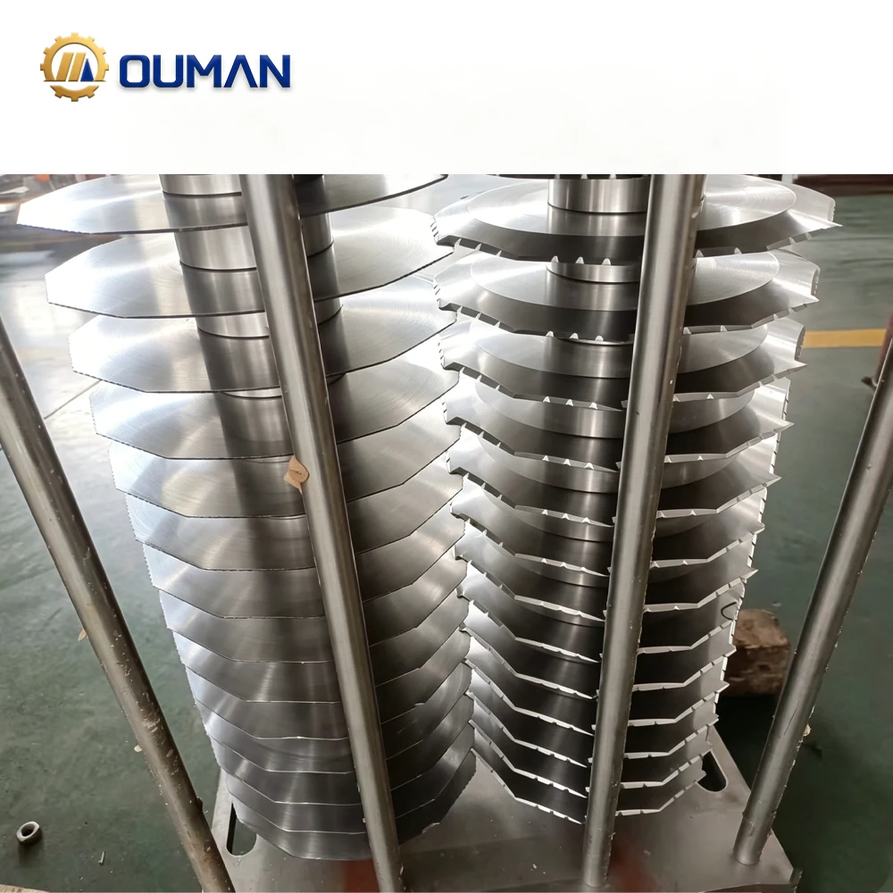 OUMAN 230mm  Cutting Circular Blade For Spare Ribs Pork  Cutter Blade High Hardness Industrial Meat Slicer Blade