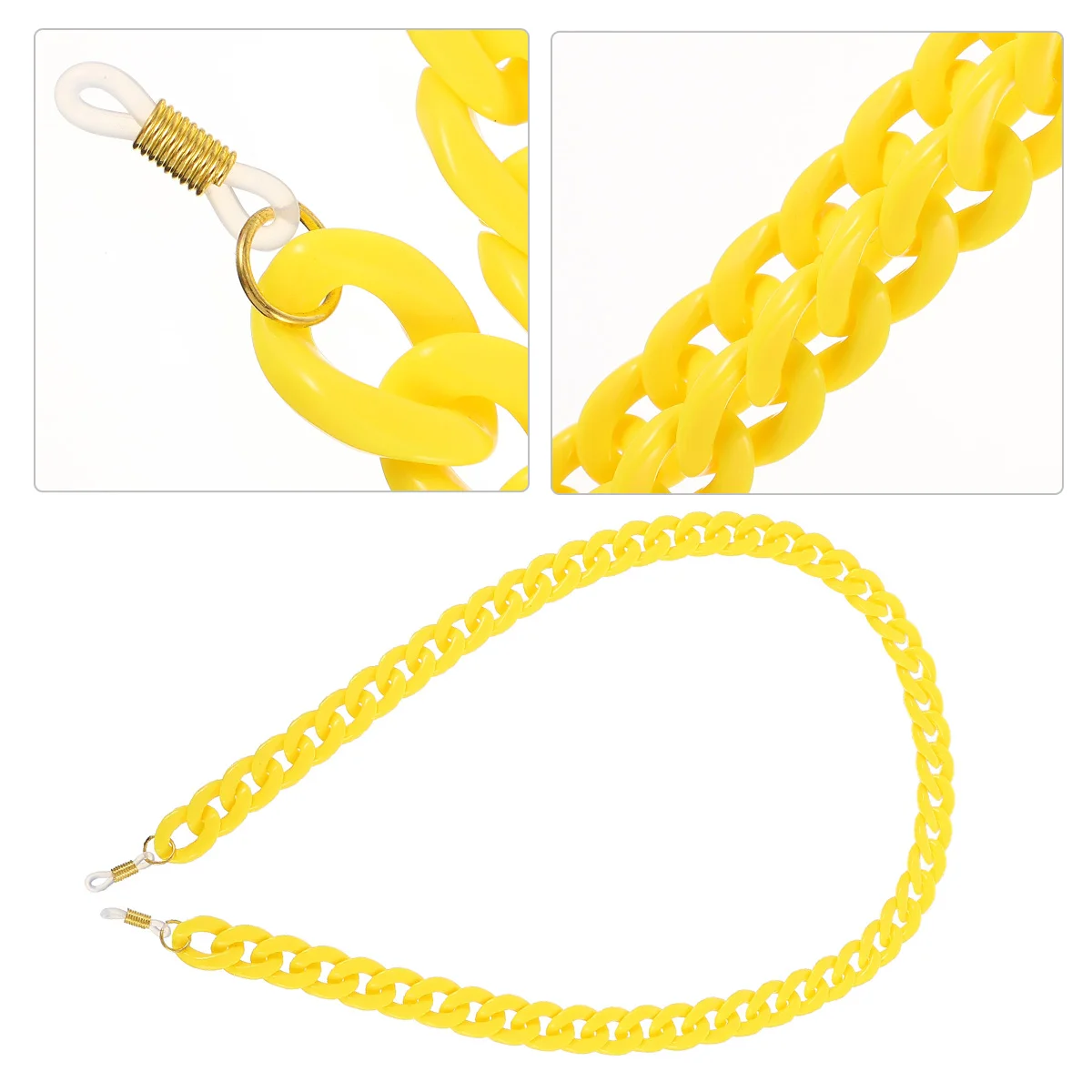 

Men Sunglasses Candy Accessory Chained Pendant Eyeglasses Cord Yellow Child