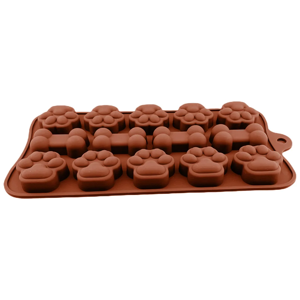

Silicone Baking Molds Chocolate molds Coffee Color DIY Bone Dog Cookie Cake Ice Mold Cartoon Non Stick Easy Demold Home