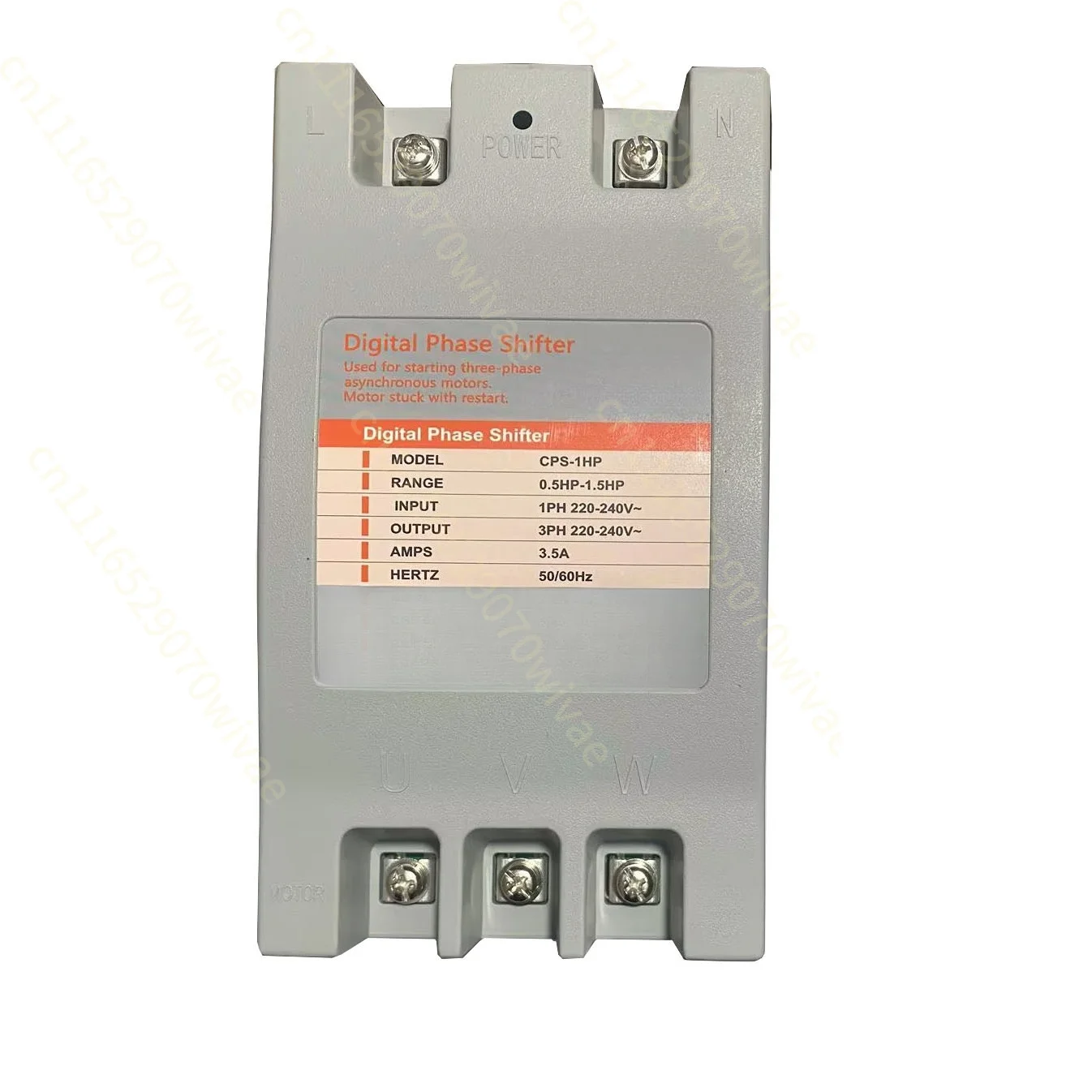 Digital inverter single phase to three phase conversion 1/1.5/2/3/4 HP phase shifter 220-240VAC