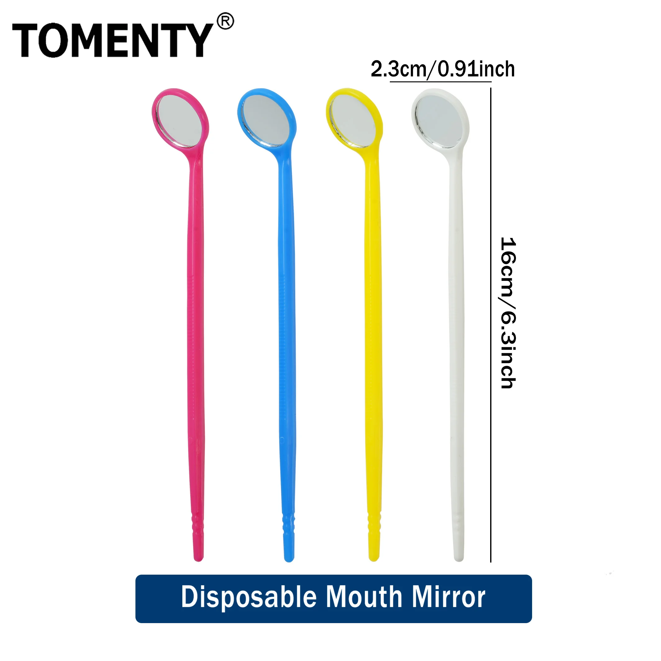 

10pcs Dental Mouth Mirror Plastic Disposable Dental Mirror Multifunction Reflector Oral Cavity Hygiene Care Teeth Whitening Tool