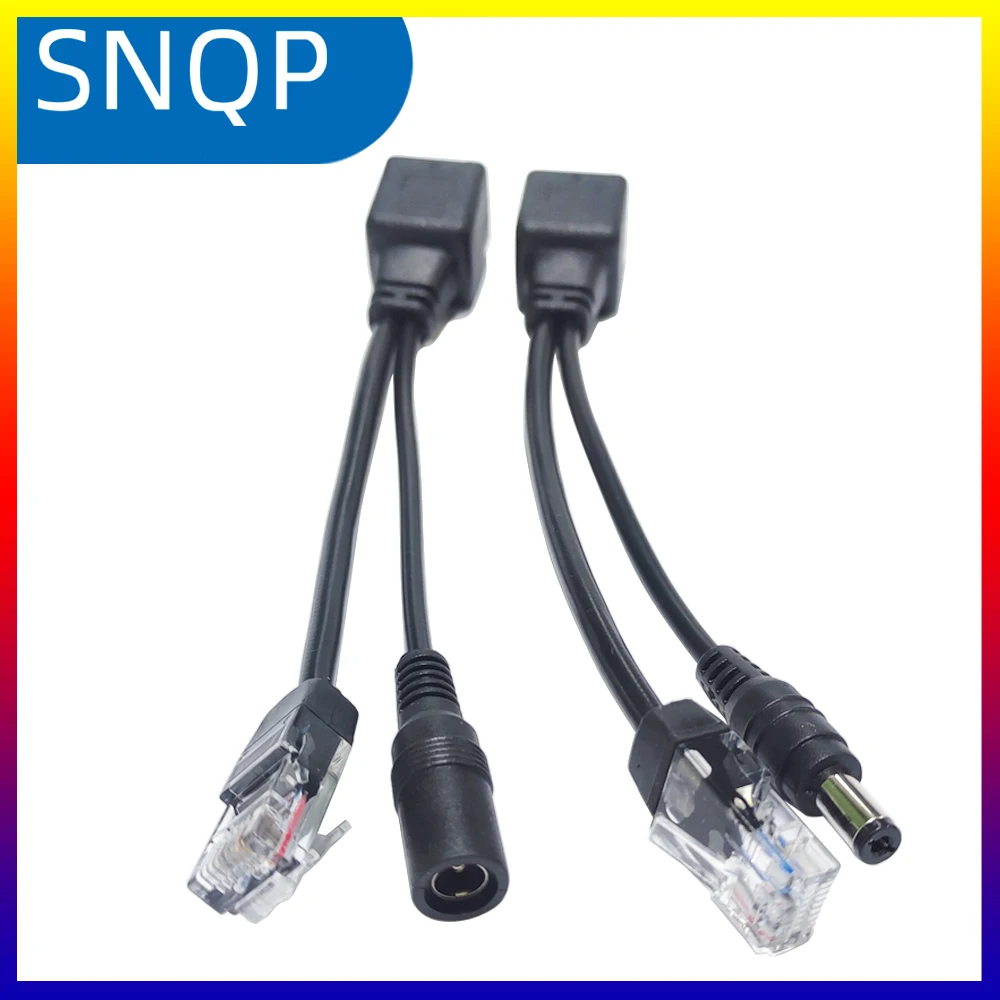 Hot POE Cable Passive Power Over Ethernet Adapter Cable POE Splitter Injector Power Supply Module 12-48v For IP Camera