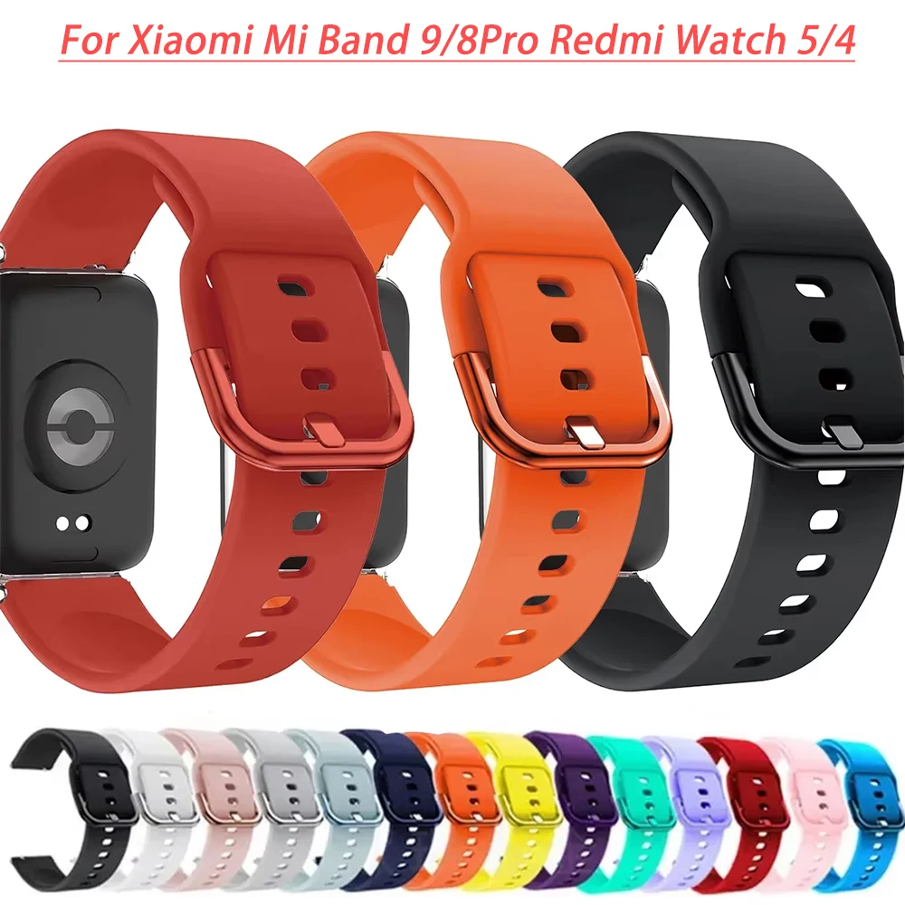 Silikon Strap Für Xiaomi Mi Band 9/8Pro Ersatz Sport Smart Uhr Armband Armband Uhr Band Für Redmi Uhr 5/4 Correa