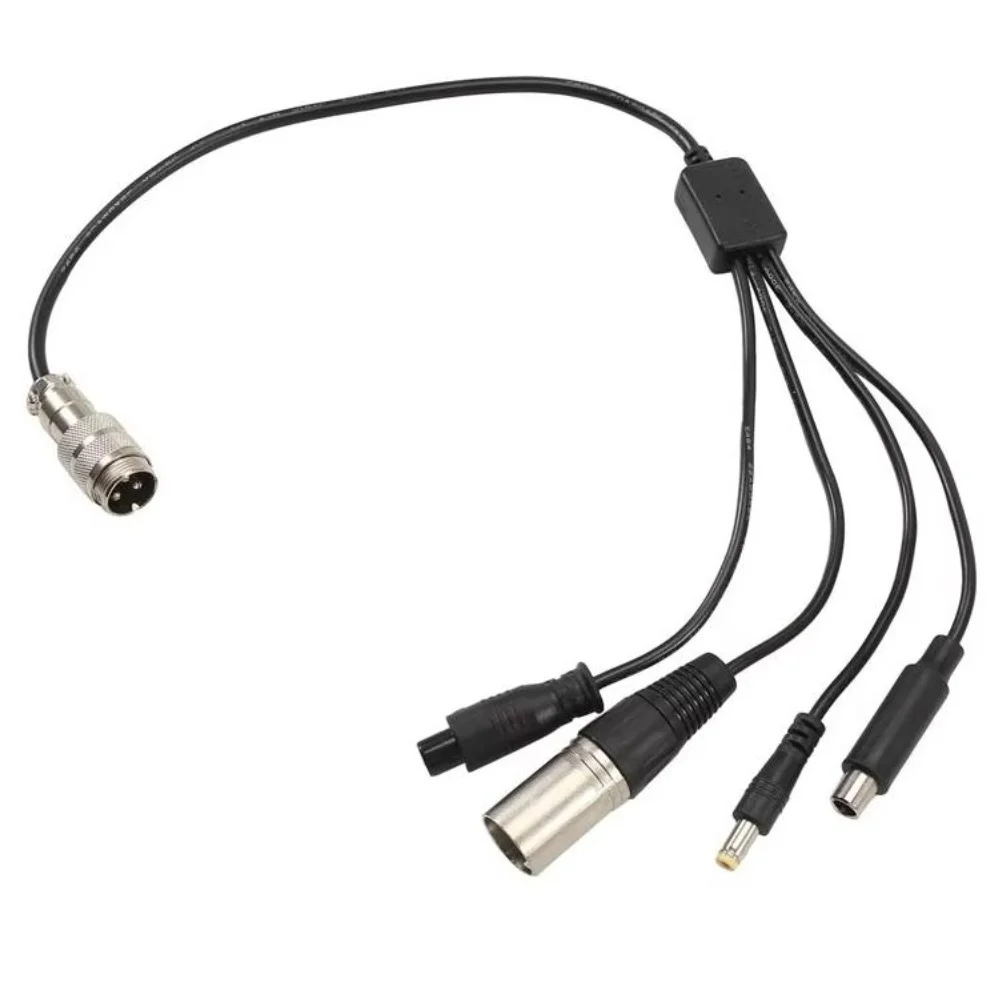 GX16 To DC8mm GX16 Adapter Cable 3A Current Capacity 50cm Length Metal And Plastic Compact Design For GX12 Connectors