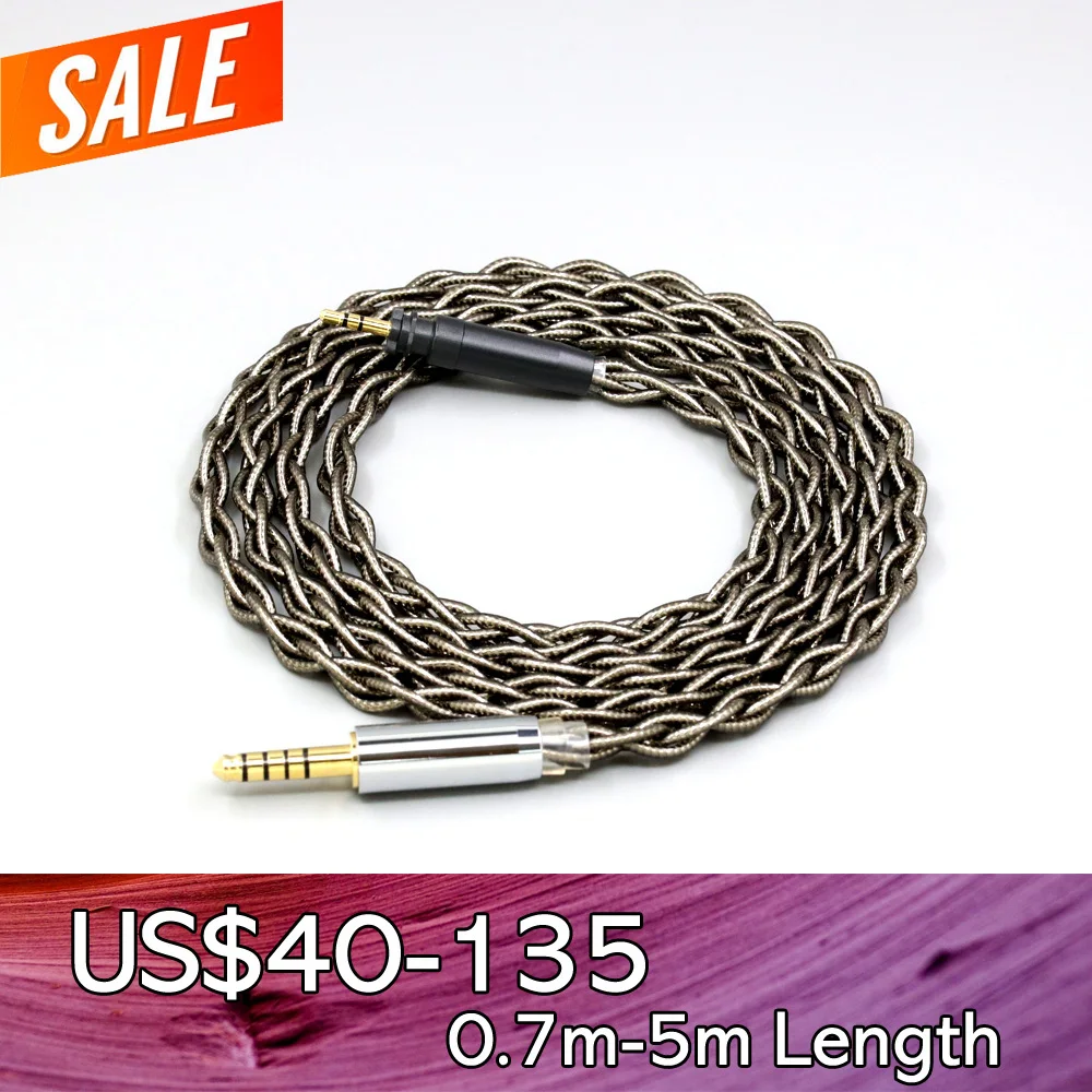 99% Pure Silver Palladium + Graphene Gold Earphone Shield Cable For Shure SRH440A SRH840A Headphone LN008475