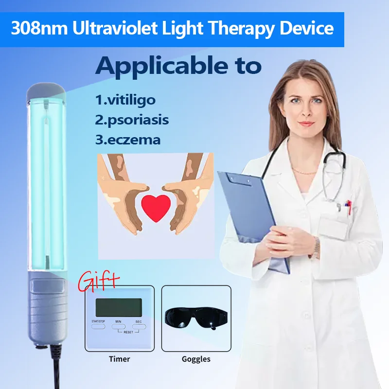 

308nm Vitiligo, psoriasis, eczema - ultraviolet light therapy equipment for extensive irradiation
