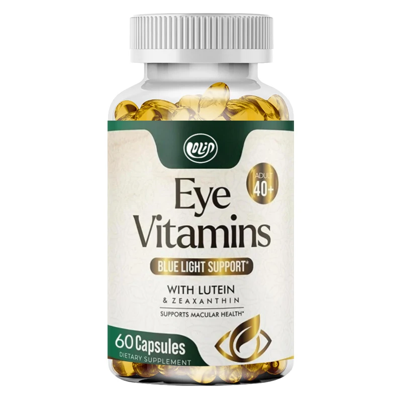 Eye Vitamin and Mineral Supplements - Containing Zinc, Copper, Lutein, and Zeaxanthin -60 Capsules