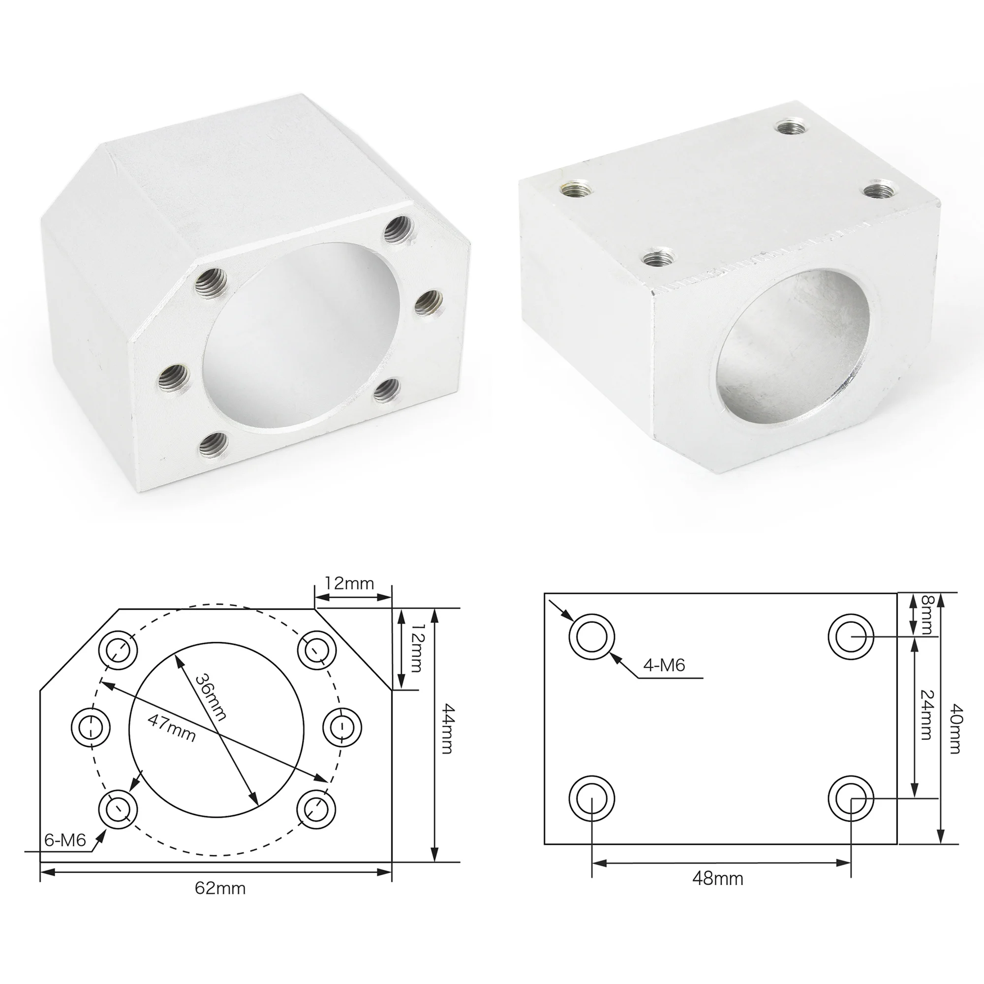 SFU 1204 Ball screw 150-1000mm CNC parts Router kit with Ball nut + BK/BF10 + End machined OEM Accept