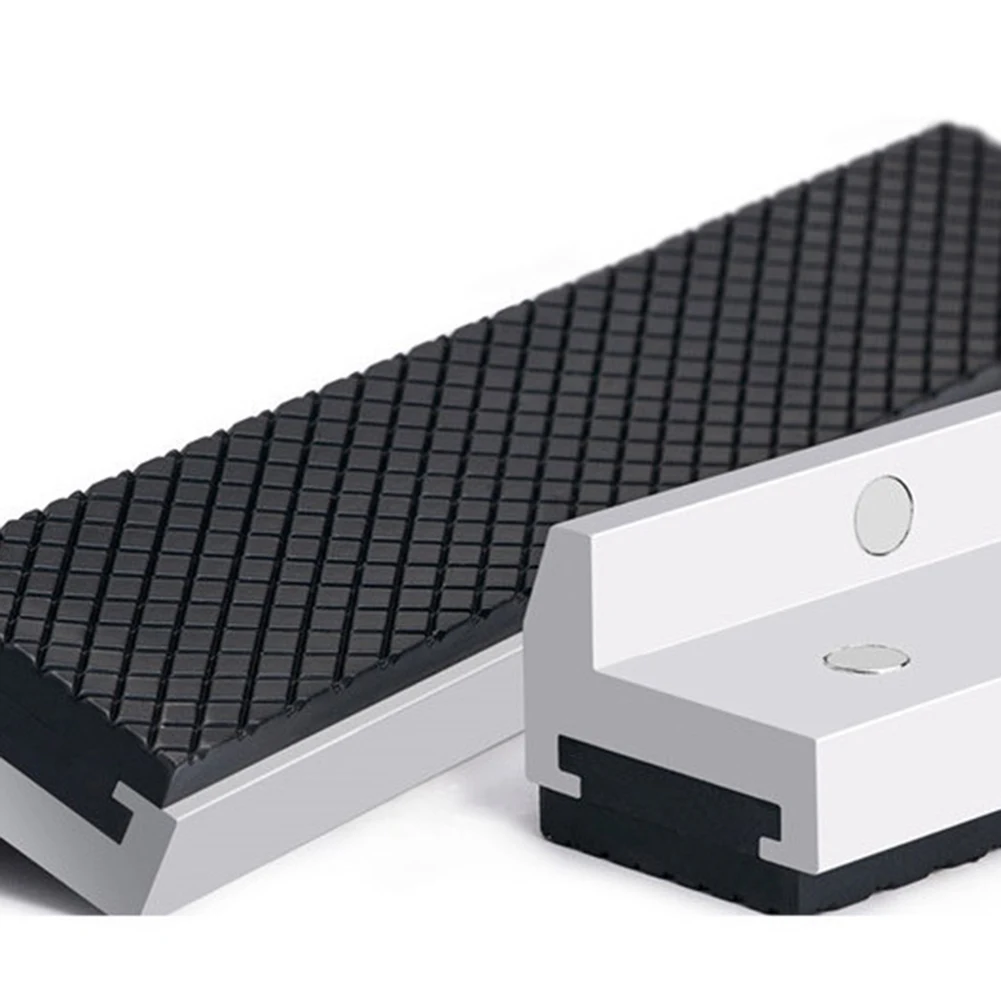 

100mm 4 Inches Bench Machine Tool Anti-slip Vise Grip Pad Machine Tool Cover Aluminum Alloy Cover Enhanced Control