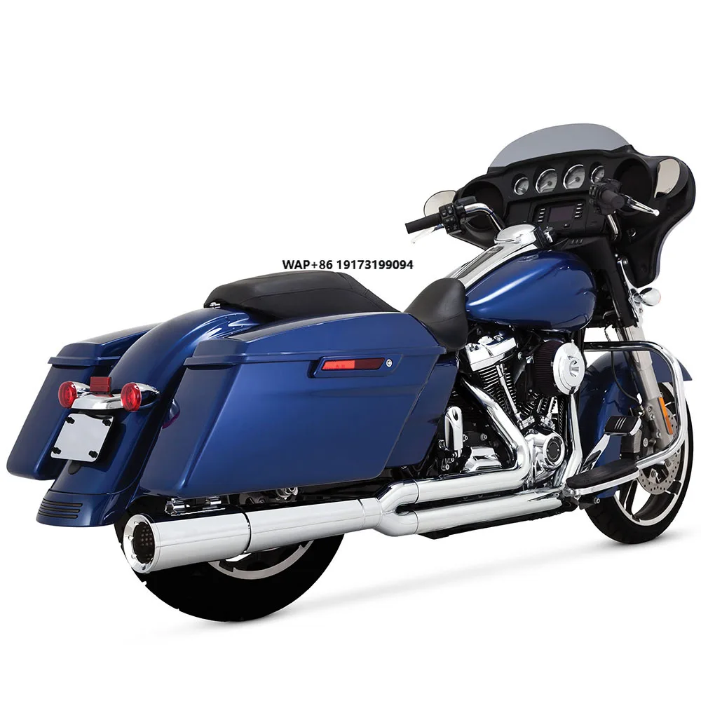Motorcycle Exhaust Pipes Stainless Steel Motorcycle Exhaust System Compatible for 2017-2023 Touring