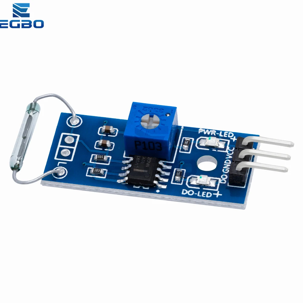 1-5PCS G123-08 LM393 Reed Sensor Module: Magnet-Sensitive Magnetic Switch for Arduino DIY Kits
