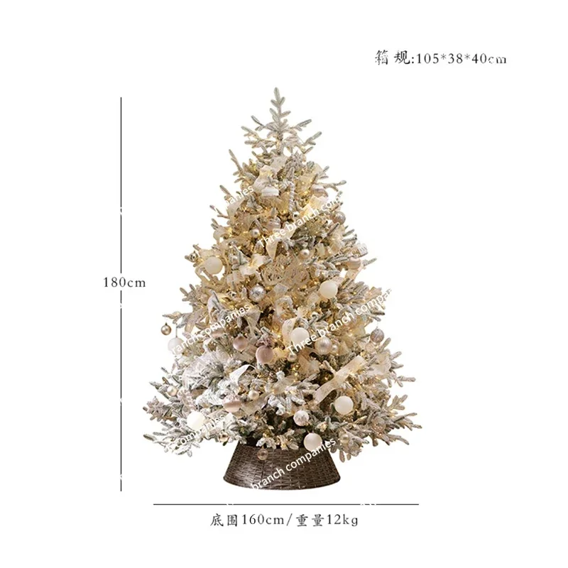 Christmas Tree 2024 New Christmas Upgraded Ins Internet Celebrity Villa Mall Home Christmas Tree Encryption