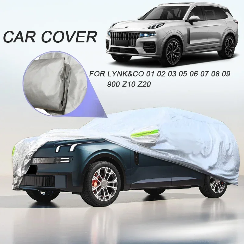 210T Polyester Car Cover  Waterproof Anti-UV Dustproof For LYNK&CO 01 02 Z20 03 05 06 07 08 09 900 Z10 Auto Accessories
