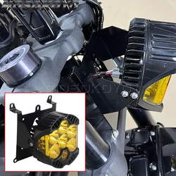 Motorcycle Front Headlight Lamp Bracket For BAJA LP6 LED Lights For Harley Softail M8 Fat Bob FXFB 2018-2019 114 FXFBS 2018-2024