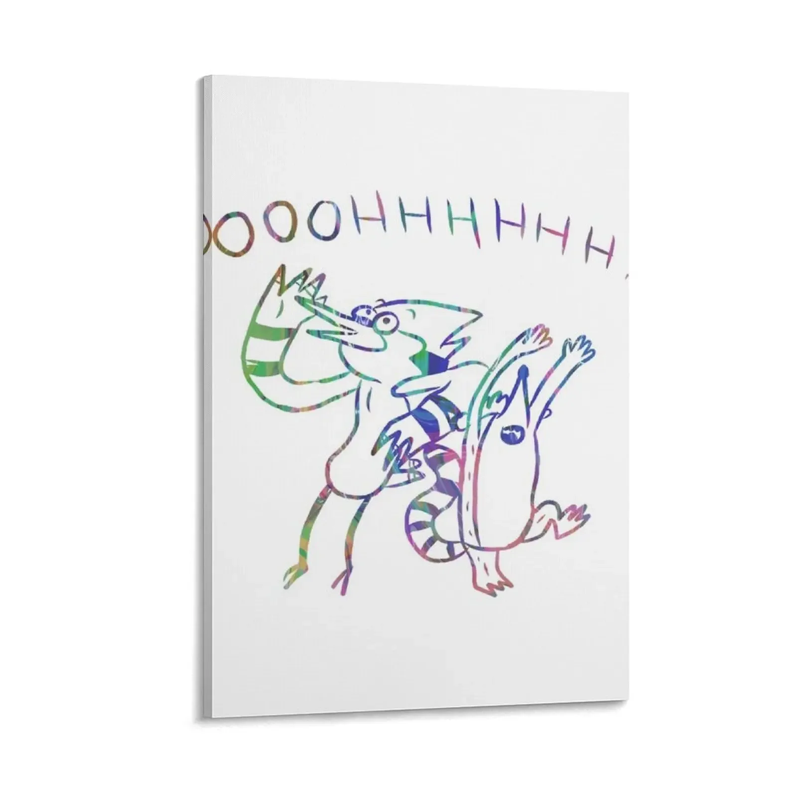 

OOOHHH! Mordecai and Rigby - Regular Show Canvas Painting decorative wall poster room decors aesthetic cute room decor