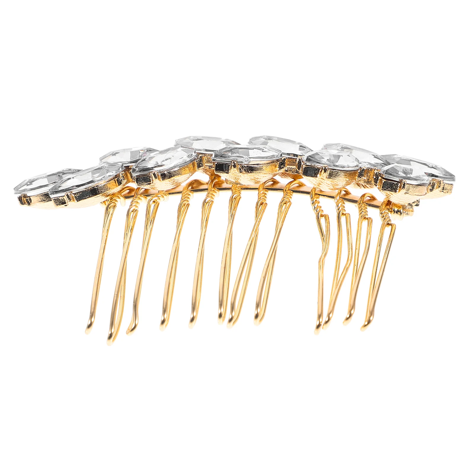 

Diamond Inlaid Comb Hair Accessories Wedding Bridal Headpiece Bride Clip Decorative Hairstyle Thin Hair Combs Women Elegant
