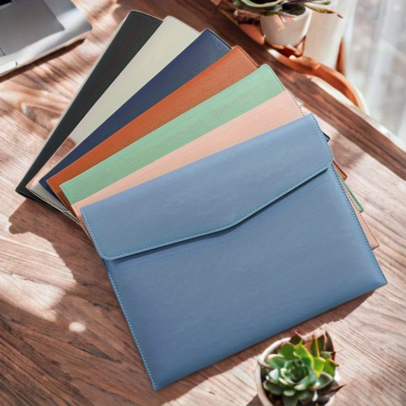 [Stylish Folder] Stylish A4 Folder with Snap Closure|Office Accessories,Smooth Textured Finish,Ideal for Business Professionals.