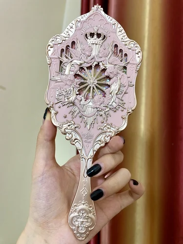 Imagen 2 del producto Flor sabe espejo Cisne Ballet Luz de luna colección sirena espejo de mano limitado blanco azul rosa Chocolate Hada espejo