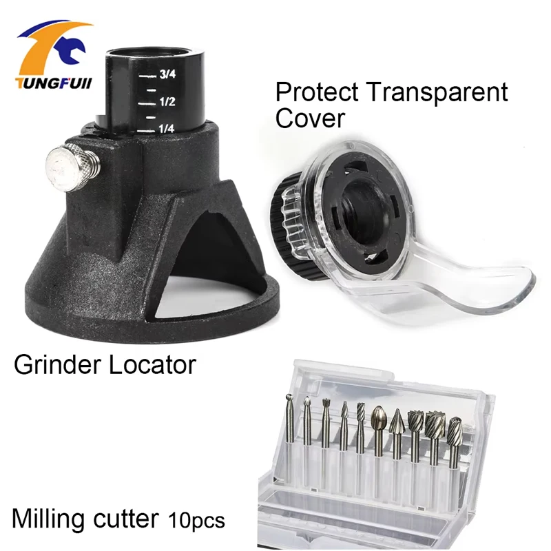 Beschermhoes Nieuw schild Accessoires voor roterend gereedschap Houtfrezen Bramen Cutter Dremel Locator Accessoire voor elektrisch gereedschap
