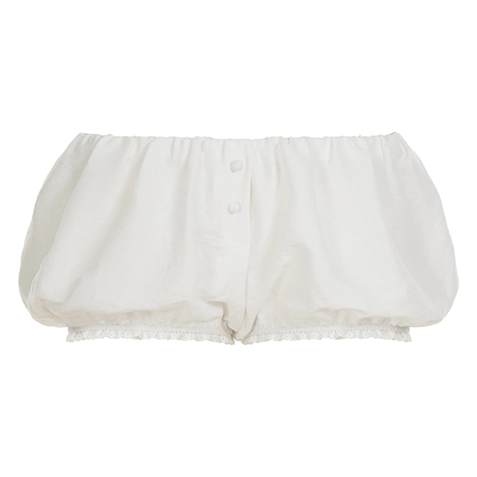 المرأة منخفضة الارتفاع اليقطين السراويل زر ديكور كشكش مطاطا حزام نفخة السراويل الفيكتوري Pettipants لفستان لوليتا خمر