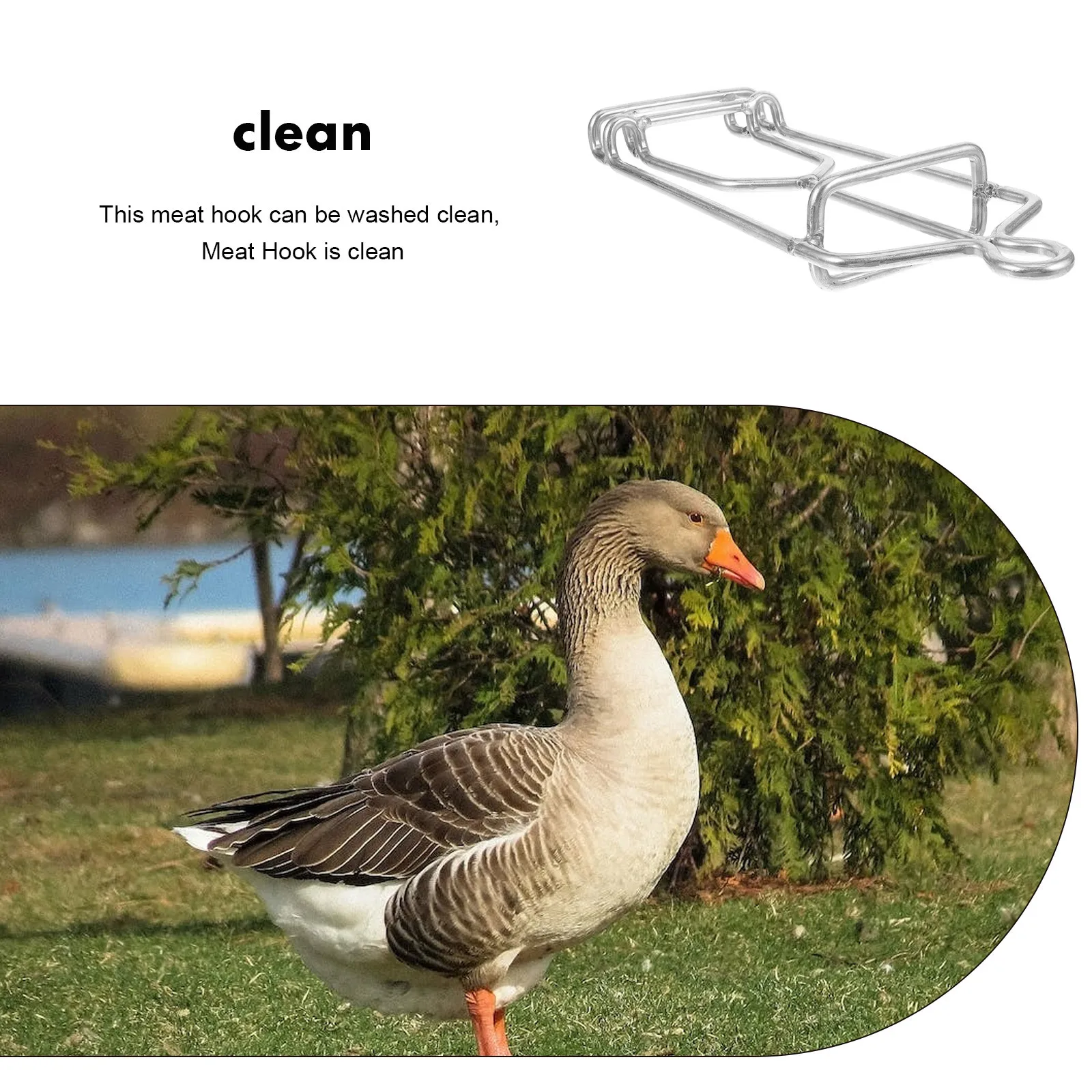 

Крючок для обработки мяса из нержавеющей стали, износостойкая вешалка для мясников, повара, подвесные кухонные крючки для сушки и курения