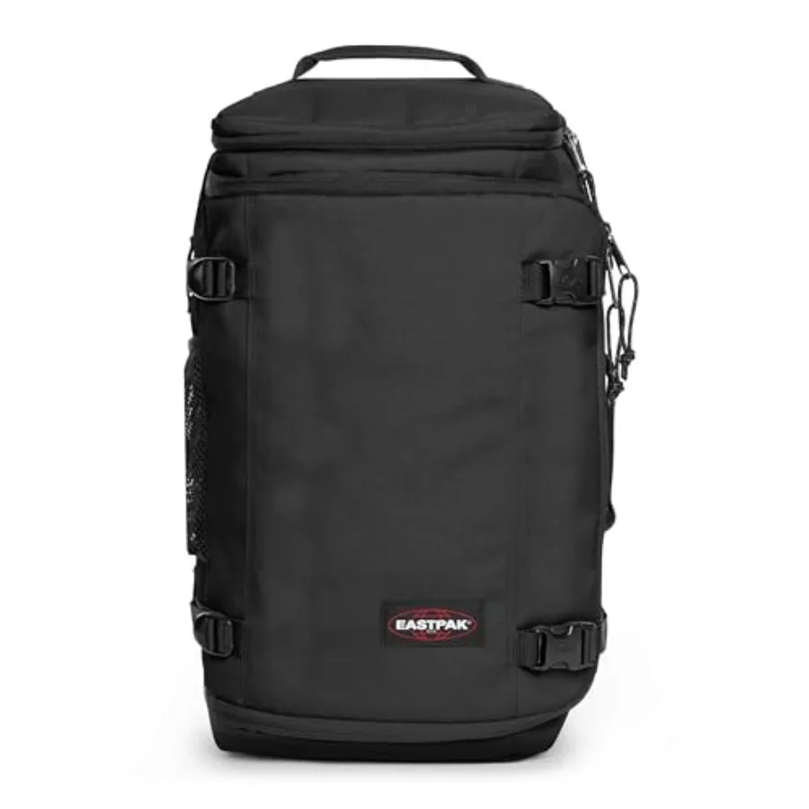 Carry Pack Convertible Duffel Backpack for Travel, Nylon Fabric, Black, 30L Cabin-Size with Laptop Sleeve, Water Bottle Holder,