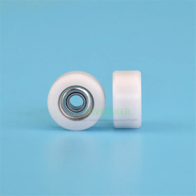 1pcs 3*12*6mm 693zz miniature bearing pulley, POM plastic roller, precision instrument and medical equipment flat wheel