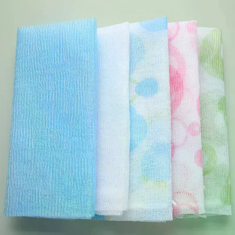 Nylon Wash Cloth Towel Beauty Body Skin Exfoliating Shower Bathroom Washing